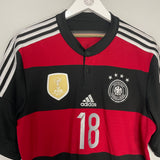 Shop 2014/15 GERMANY KROOS #18 AWAY SHIRT (L) ADIDAS, classic football shirts, vintage football shirts & retro soccer jerseys at Cult Kits