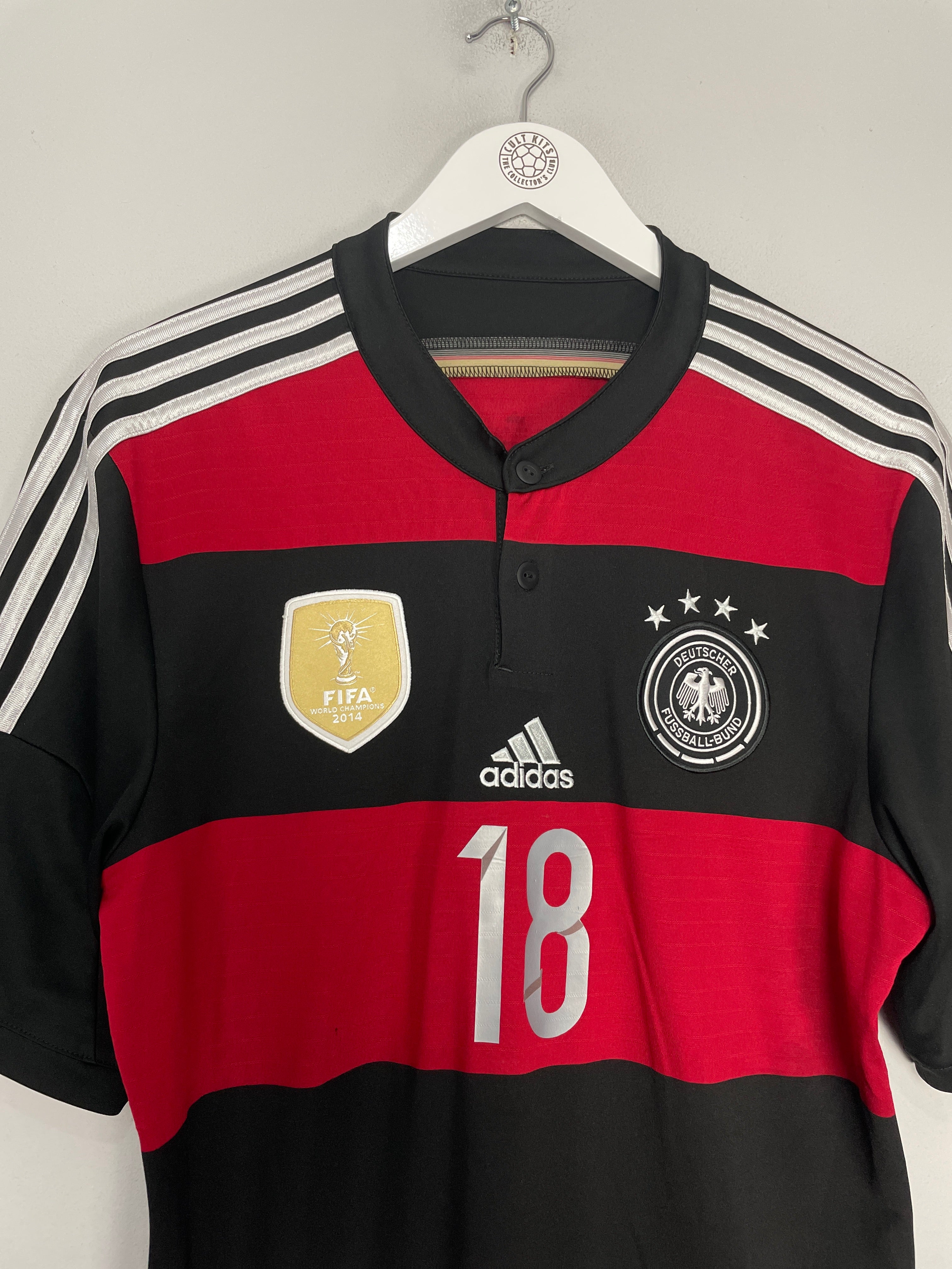 Shop 2014/15 GERMANY KROOS #18 AWAY SHIRT (L) ADIDAS, classic football shirts, vintage football shirts & retro soccer jerseys at Cult Kits