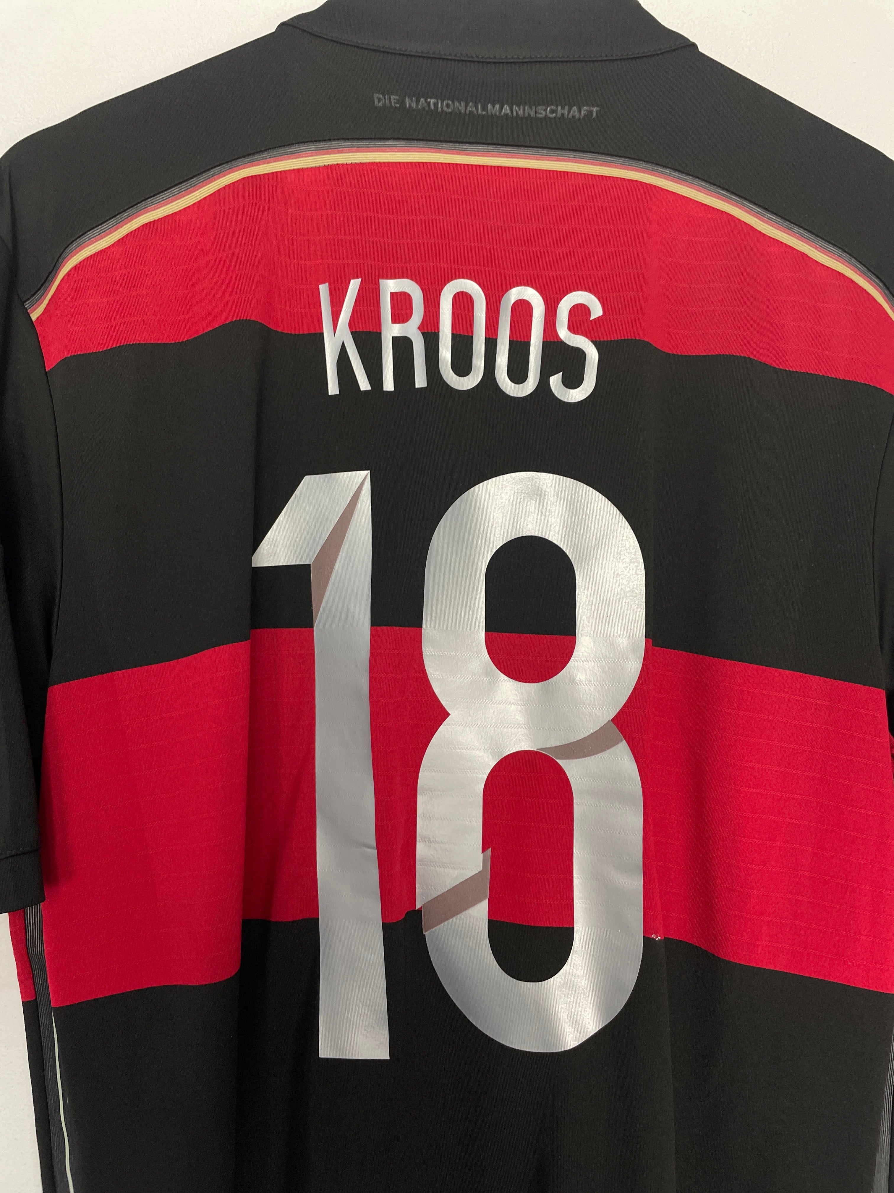 Shop 2014/15 GERMANY KROOS #18 AWAY SHIRT (L) ADIDAS, classic football shirts, vintage football shirts & retro soccer jerseys at Cult Kits