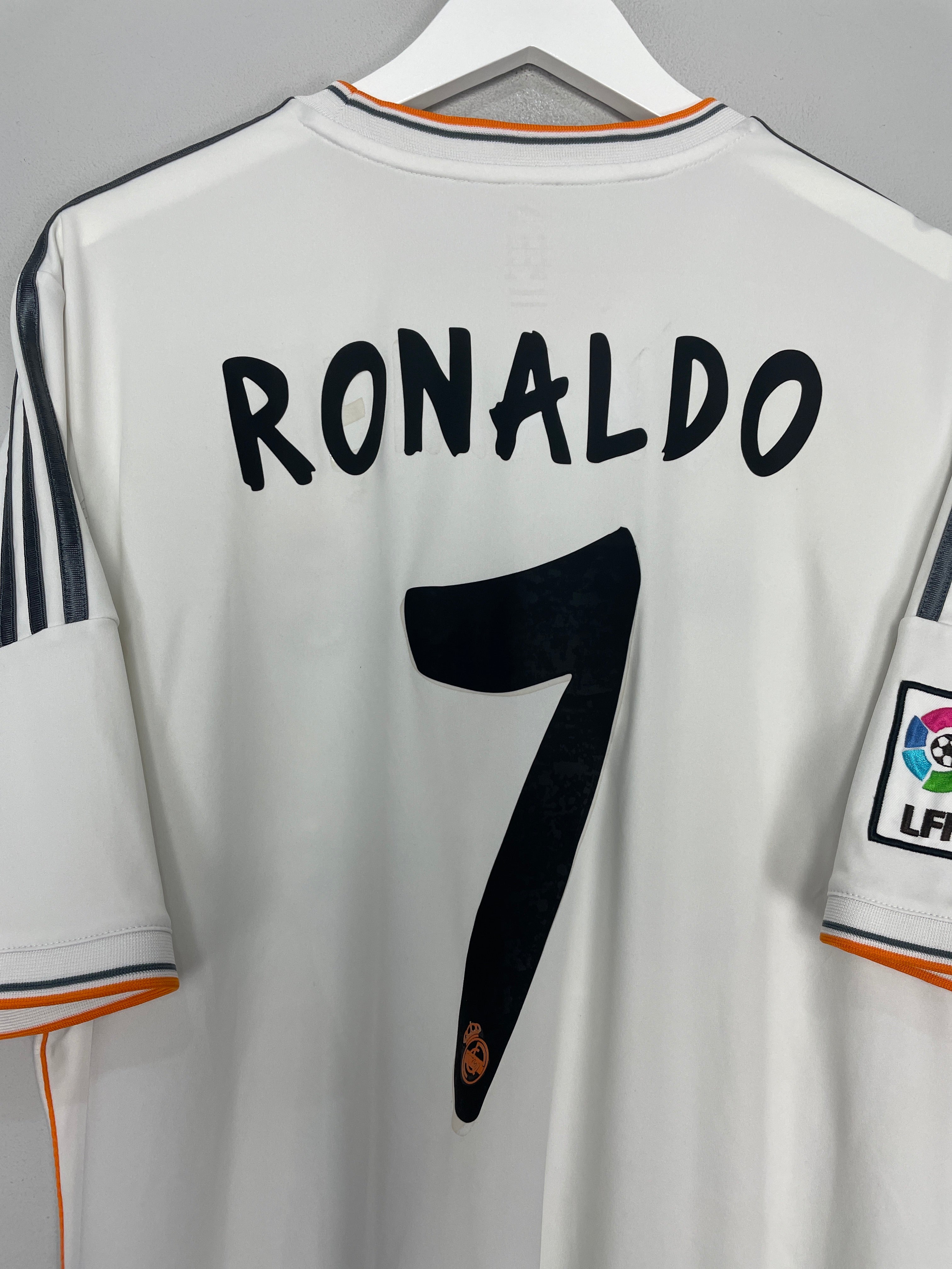 Shop 2013/14 REAL MADRID RONALDO #7 HOME SHIRT (XL) ADIDAS, classic football shirts, vintage football shirts & retro soccer jerseys at Cult Kits
