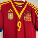 Shop 2012/13 SPAIN TORRES #9 CONFEDERATIONS CUP HOME SHIRT (M) ADIDAS, classic football shirts, vintage football shirts & retro soccer jerseys at Cult Kits
