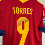 Shop 2012/13 SPAIN TORRES #9 CONFEDERATIONS CUP HOME SHIRT (M) ADIDAS, classic football shirts, vintage football shirts & retro soccer jerseys at Cult Kits