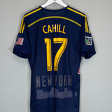 2014/15 NEW YORK RED BULLS CAHILL #17 *AUTHENTIC* AWAY SHIRT (L) ADIDAS