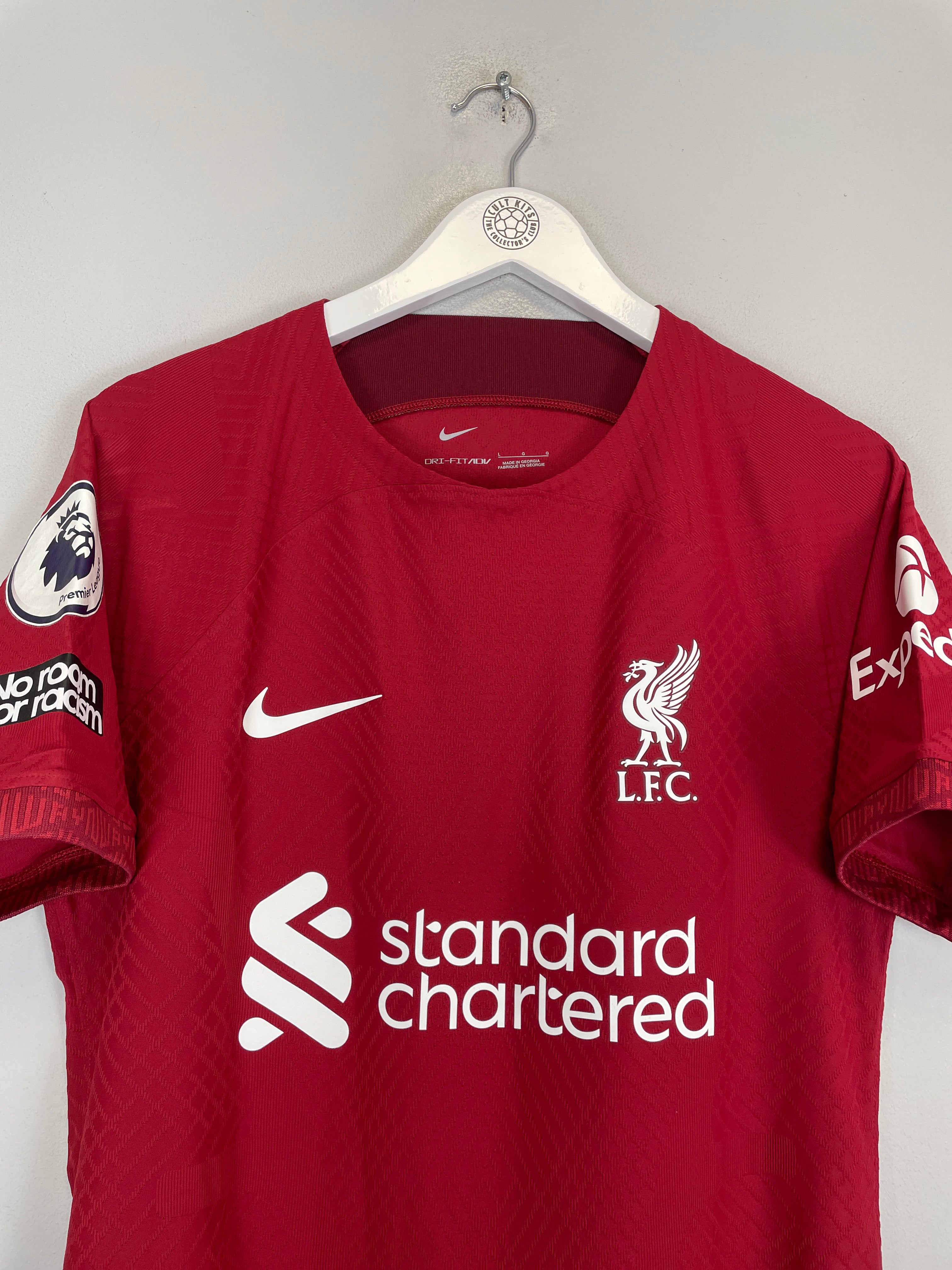 Shop 2022/23 LIVERPOOL HENDERSON #14 *MATCH ISSUE* HOME SHIRT (L) NIKE, classic football shirts, vintage football shirts & retro soccer jerseys at Cult Kits