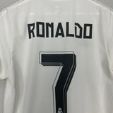 Shop 2015/16 REAL MADRID RONALDO #7 HOME SHIRT (S) ADIDAS, classic football shirts, vintage football shirts & retro soccer jerseys at Cult Kits