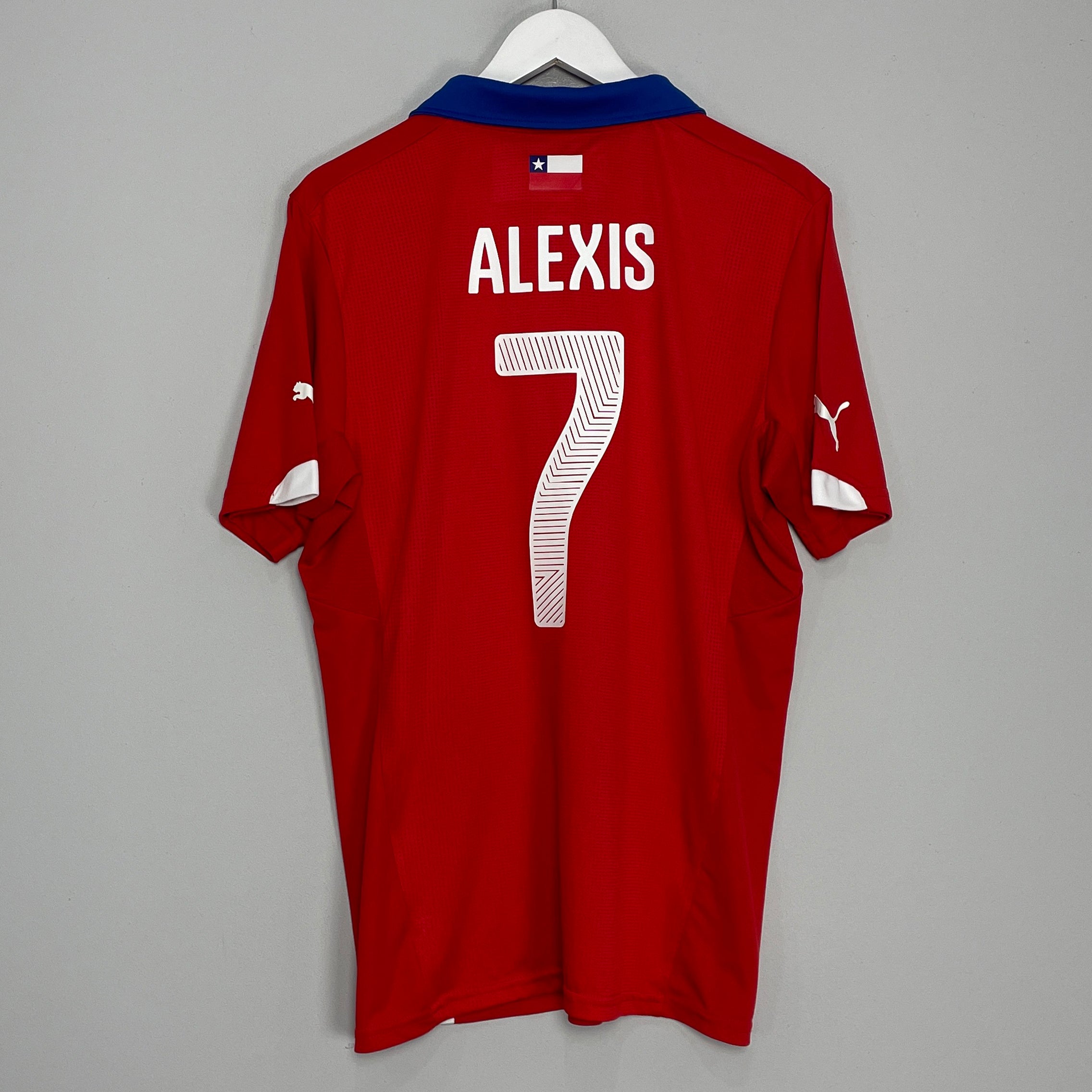 Shop 2014/15 CHILE ALEXIS #7 HOME SHIRT (XL) PUMA, classic football shirts, vintage football shirts & retro soccer jerseys at Cult Kits