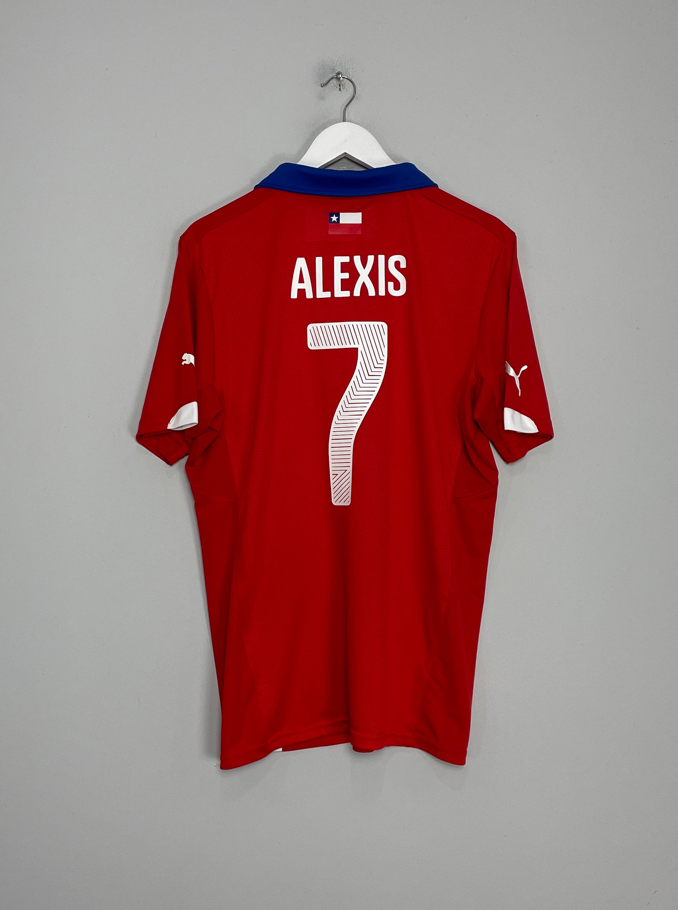 Shop 2014/15 CHILE ALEXIS #7 HOME SHIRT (XL) PUMA, classic football shirts, vintage football shirts & retro soccer jerseys at Cult Kits