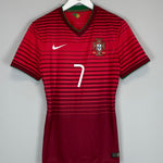Shop 2014/15 PORTUGAL RONALDO #7 *AUTHENTIC* HOME SHIRT (M) NIKE, classic football shirts, vintage football shirts & retro soccer jerseys at Cult Kits