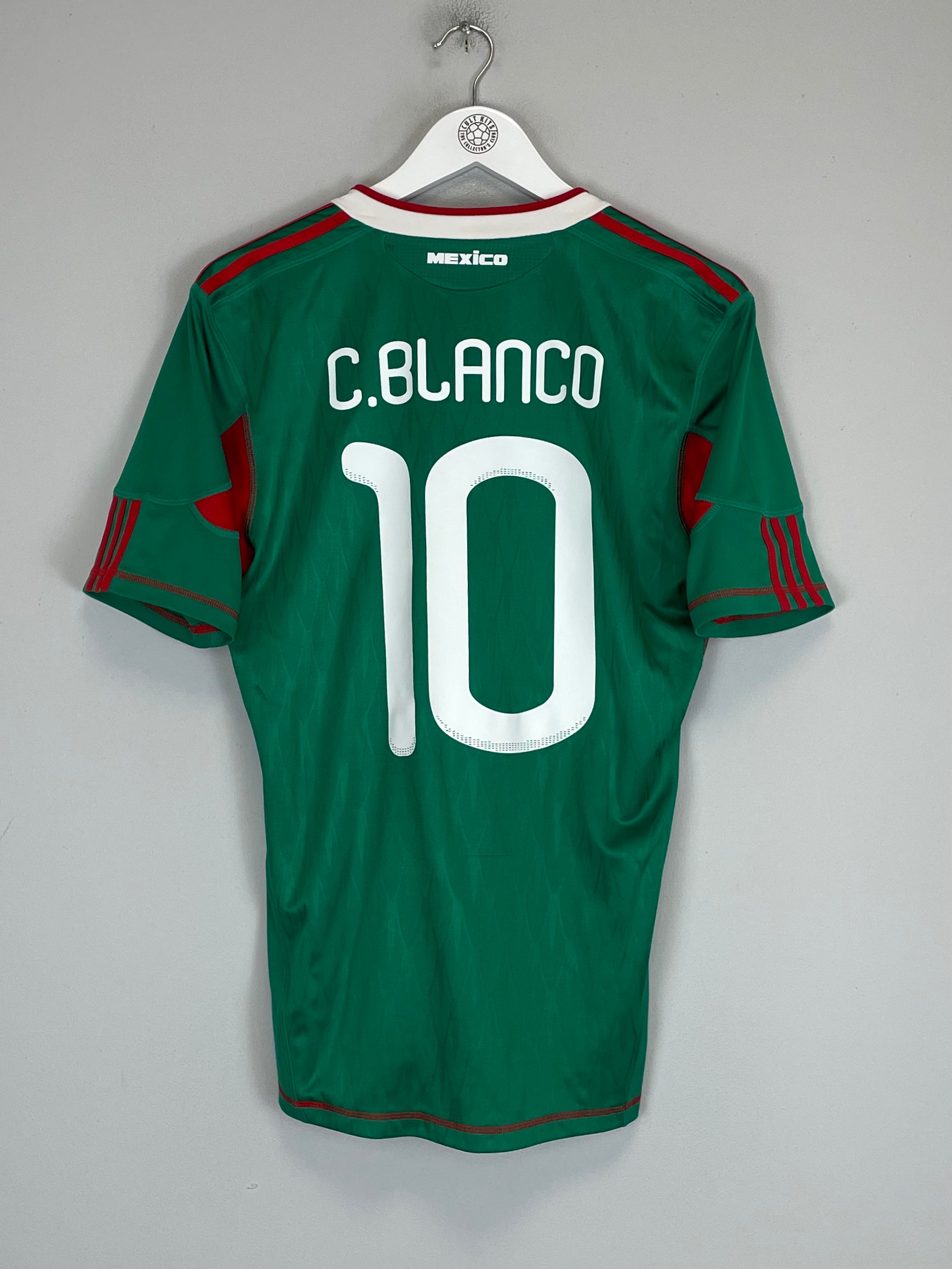 Shop 2010 MEXICO C.BLANCO #10 HOME SHIRT (S) ADIDAS, classic football shirts, vintage football shirts & retro soccer jerseys at Cult Kits