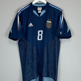 2004/05 ARGENTINA RIQUELME #8 AWAY SHIRT (L) ADIDAS