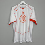 Shop 2004/06 NETHERLANDS V.NISTELROOY #10 AWAY SHIRT (L) NIKE, classic football shirts, vintage football shirts & retro soccer jerseys at Cult Kits