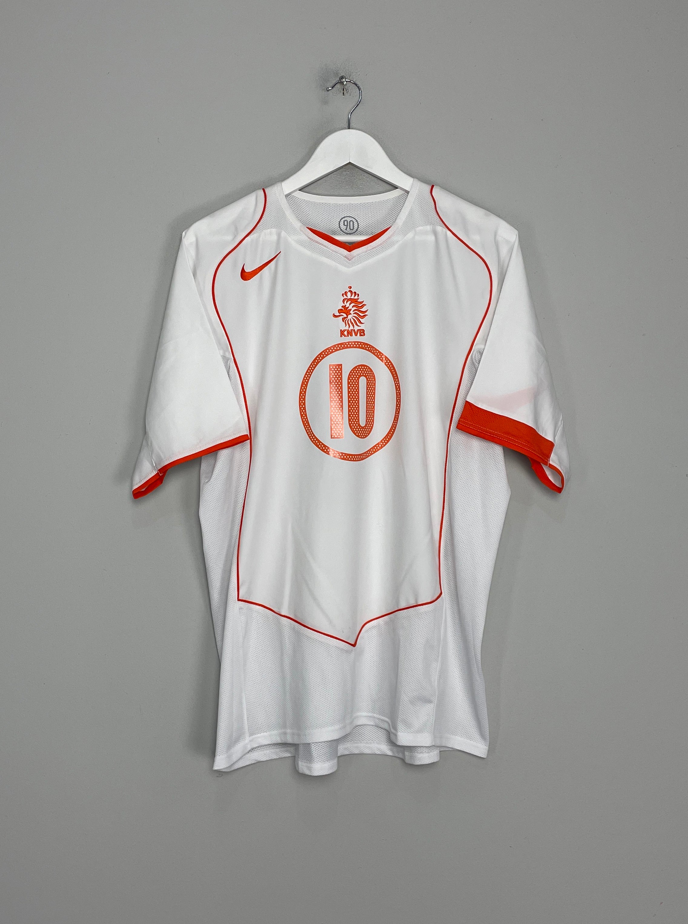Shop 2004/06 NETHERLANDS V.NISTELROOY #10 AWAY SHIRT (L) NIKE, classic football shirts, vintage football shirts & retro soccer jerseys at Cult Kits