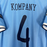 Shop 2013/14 MANCHESTER CITY KOMPANY #4 C/L HOME SHIRT (L) NIKE, classic football shirts, vintage football shirts & retro soccer jerseys at Cult Kits