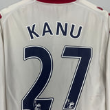 2010/11 PORTSMOUTH KANU #27 L/S AWAY SHIRT (S) KAPPA