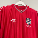 1986 ENGLAND #7 RE-ISSUE AWAY SHIRT (XL) UMBRO
