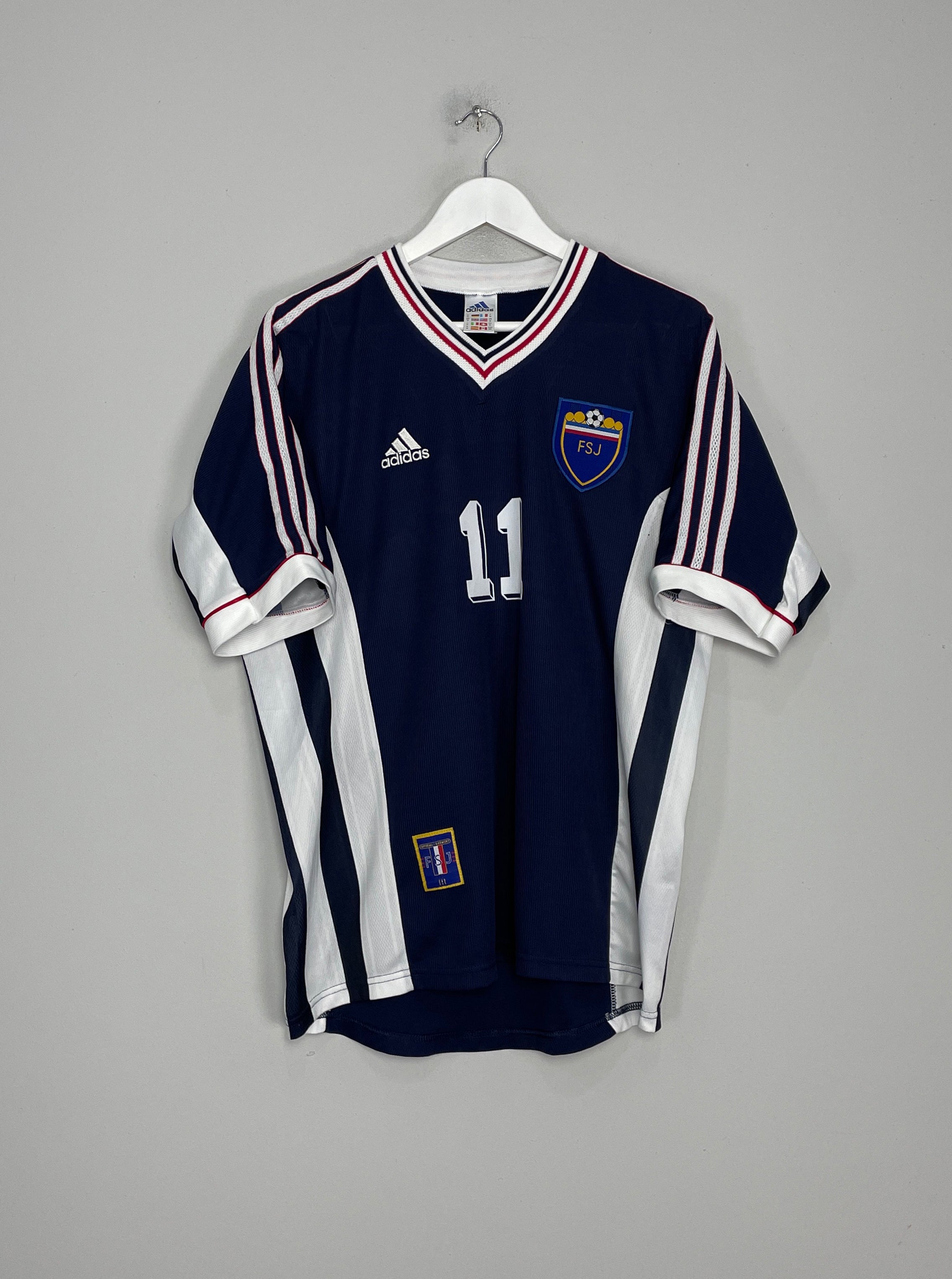 Shop 1998/99 YUGOSLAVIA MIHAJLOVIC #11 HOME SHIRT (M) ADIDAS, classic football shirts, vintage football shirts & retro soccer jerseys at Cult Kits