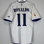 Shop 2002/03 REAL MADRID RONALDO #11 *CENTENARY* THIRD SHIRT (L) ADIDAS, classic football shirts, vintage football shirts & retro soccer jerseys at Cult Kits