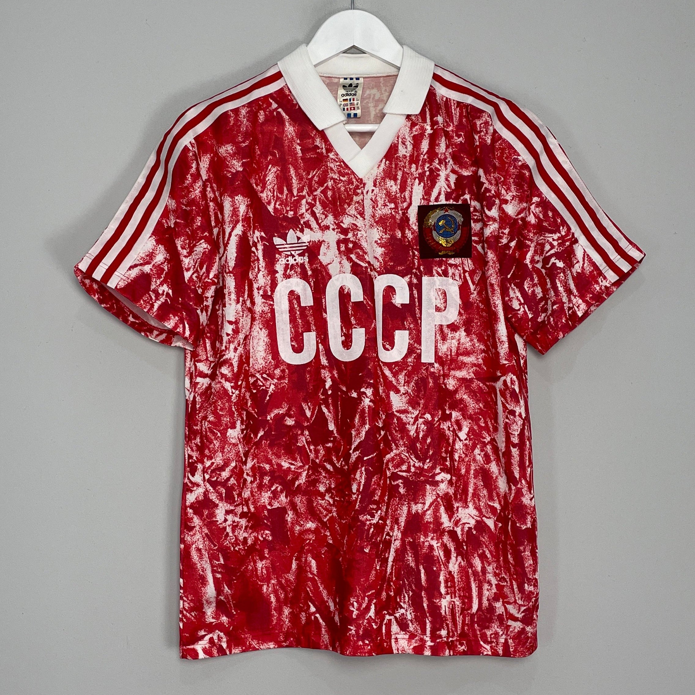 Shop 1989/91 SOVIET UNION HOME SHIRT (M) ADIDAS, classic football shirts, vintage football shirts & retro soccer jerseys at Cult Kits