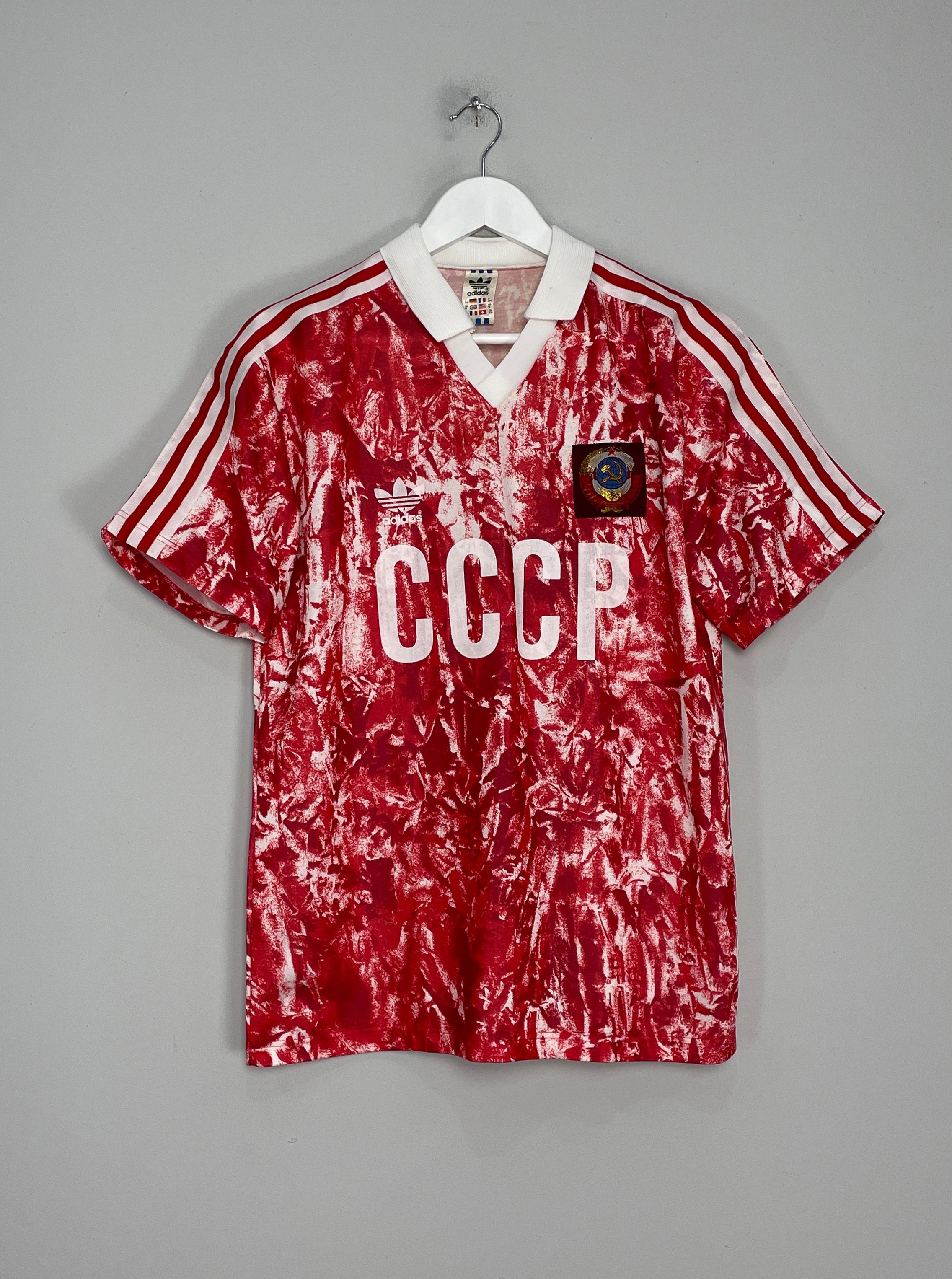 Shop 1989/91 SOVIET UNION HOME SHIRT (M) ADIDAS, classic football shirts, vintage football shirts & retro soccer jerseys at Cult Kits