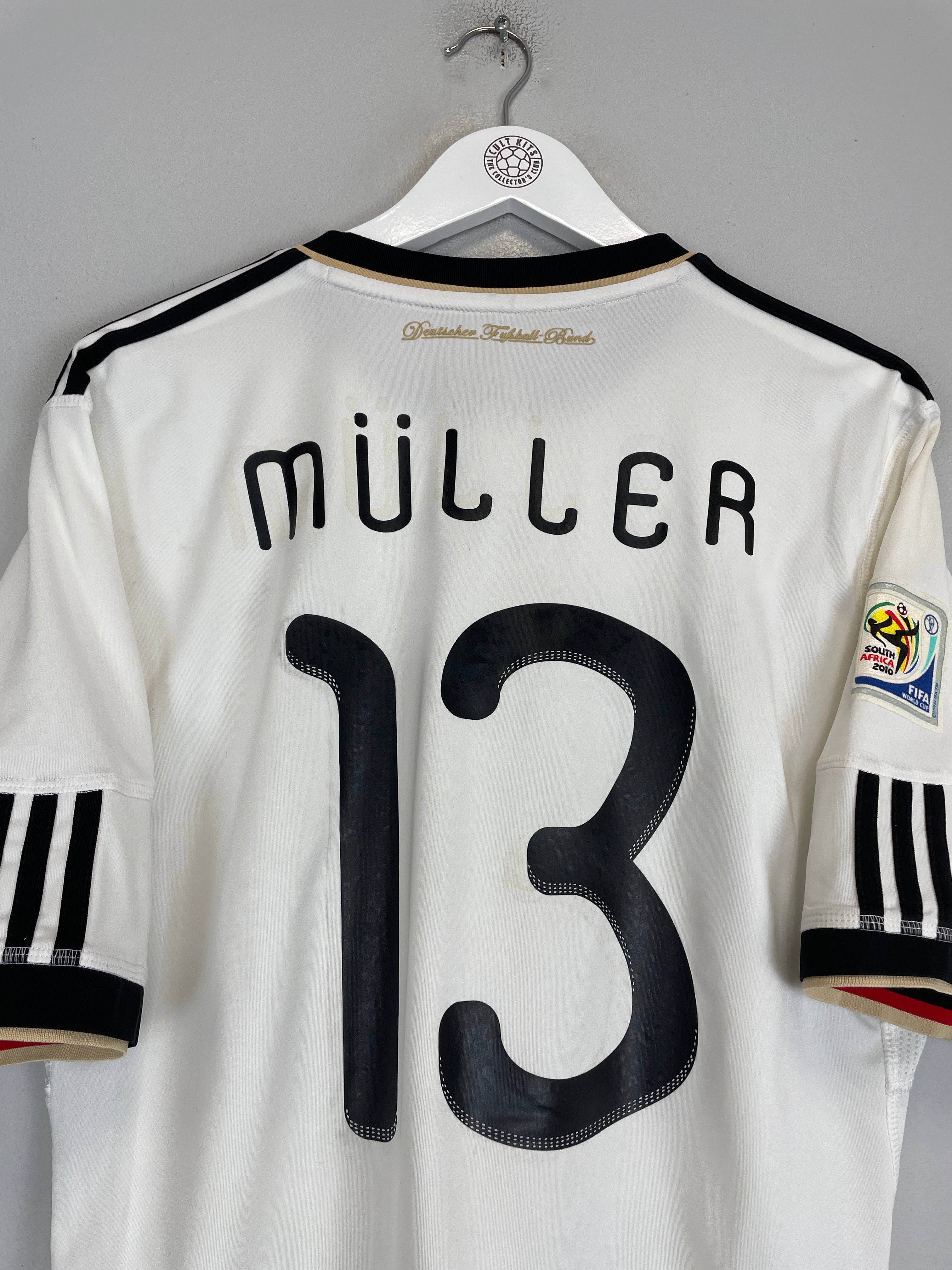 Shop 2010 GERMANY MULLER #13 HOME SHIRT (L) ADIDAS, classic football shirts, vintage football shirts & retro soccer jerseys at Cult Kits