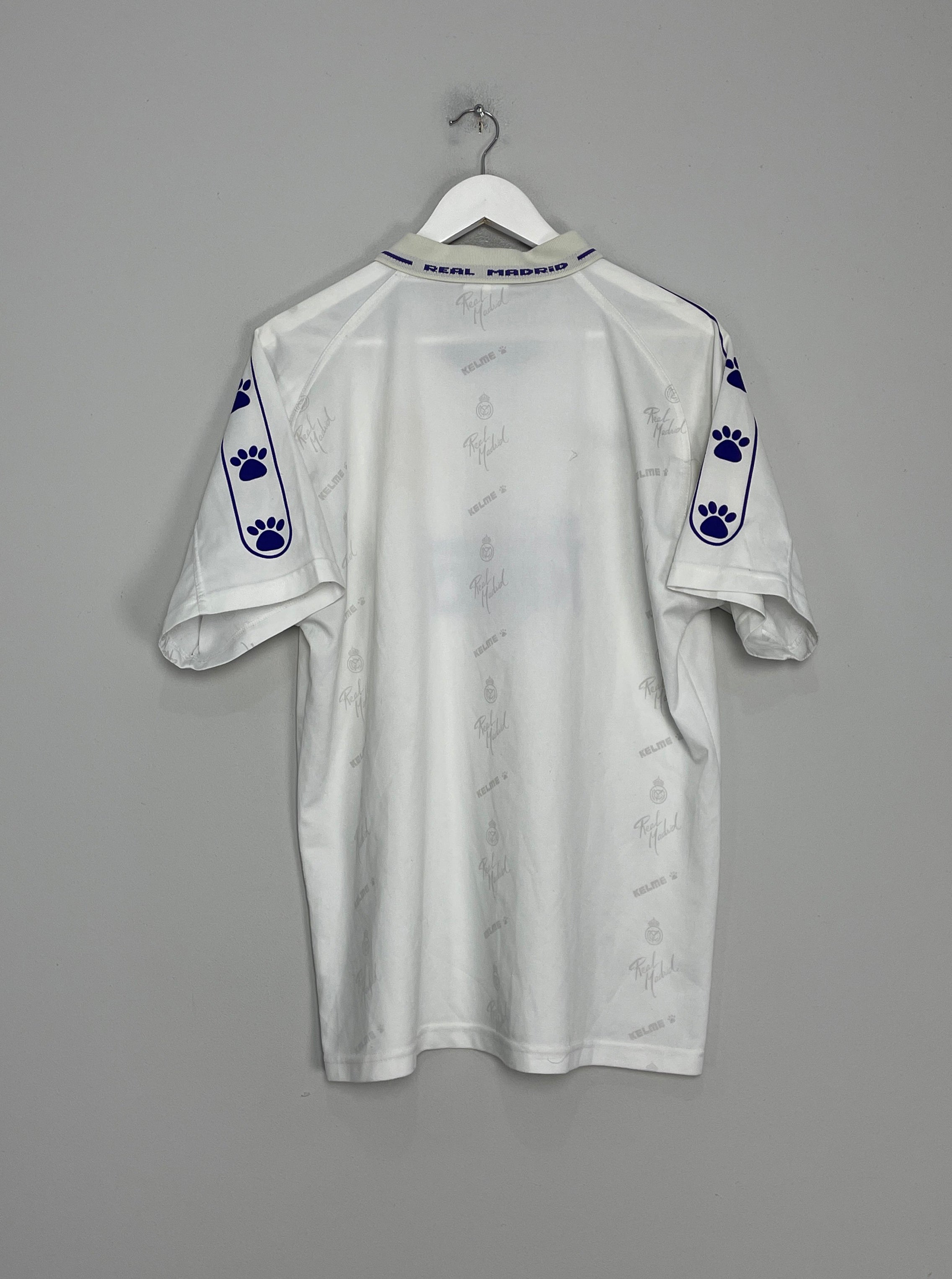 Shop 1994/96 REAL MADRID HOME SHIRT (L) KELME, classic football shirts, vintage football shirts & retro soccer jerseys at Cult Kits