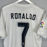 Shop 2015/16 REAL MADRID RONALDO #7 HOME SHIRT (L) ADIDAS, classic football shirts, vintage football shirts & retro soccer jerseys at Cult Kits