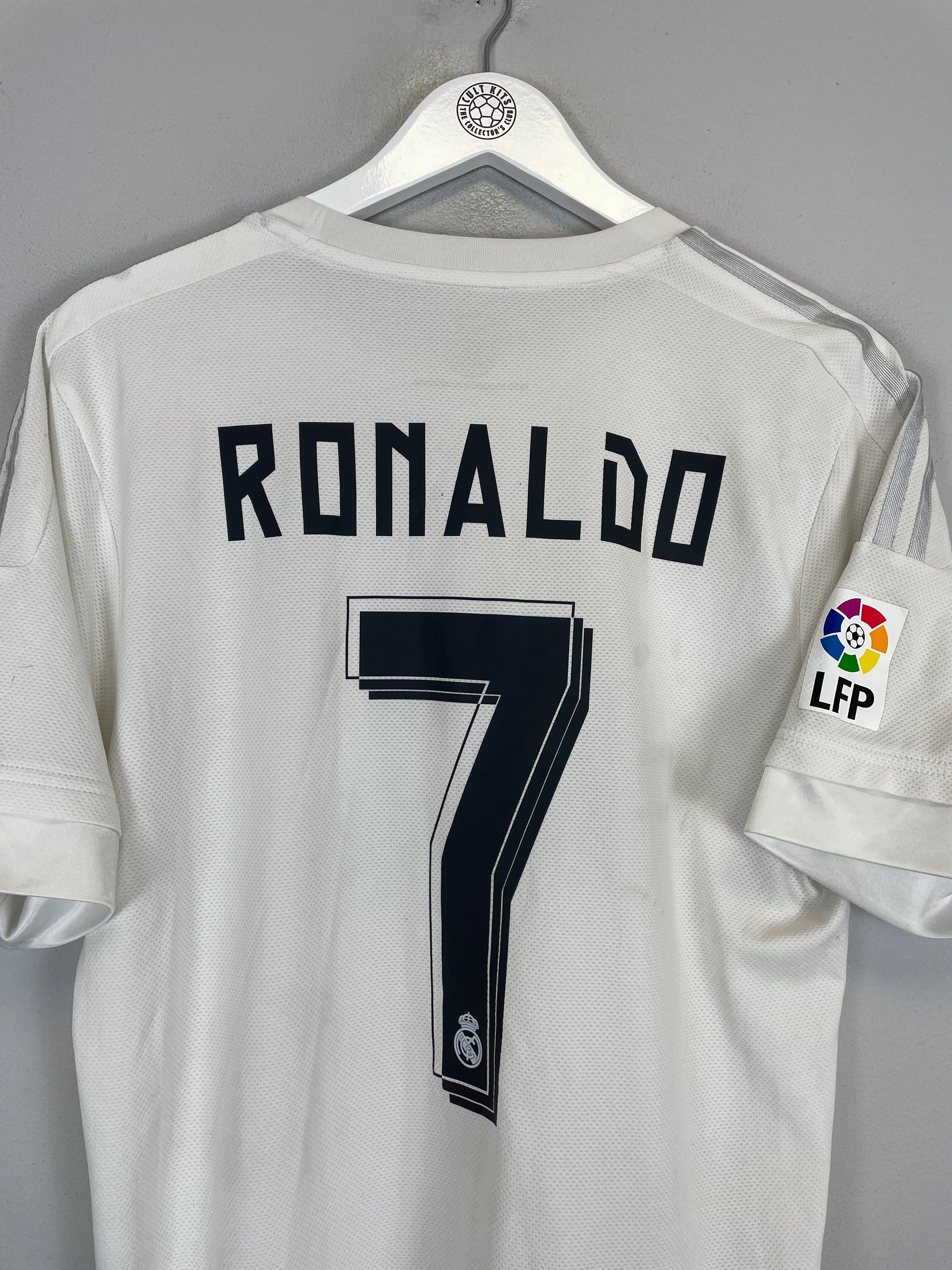 Shop 2015/16 REAL MADRID RONALDO #7 HOME SHIRT (L) ADIDAS, classic football shirts, vintage football shirts & retro soccer jerseys at Cult Kits