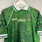 Shop 1999 MEXICO HOME SHIRT (XL) GARCIS, classic football shirts, vintage football shirts & retro soccer jerseys at Cult Kits