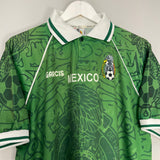 Shop 1999 MEXICO HOME SHIRT (XL) GARCIS, classic football shirts, vintage football shirts & retro soccer jerseys at Cult Kits