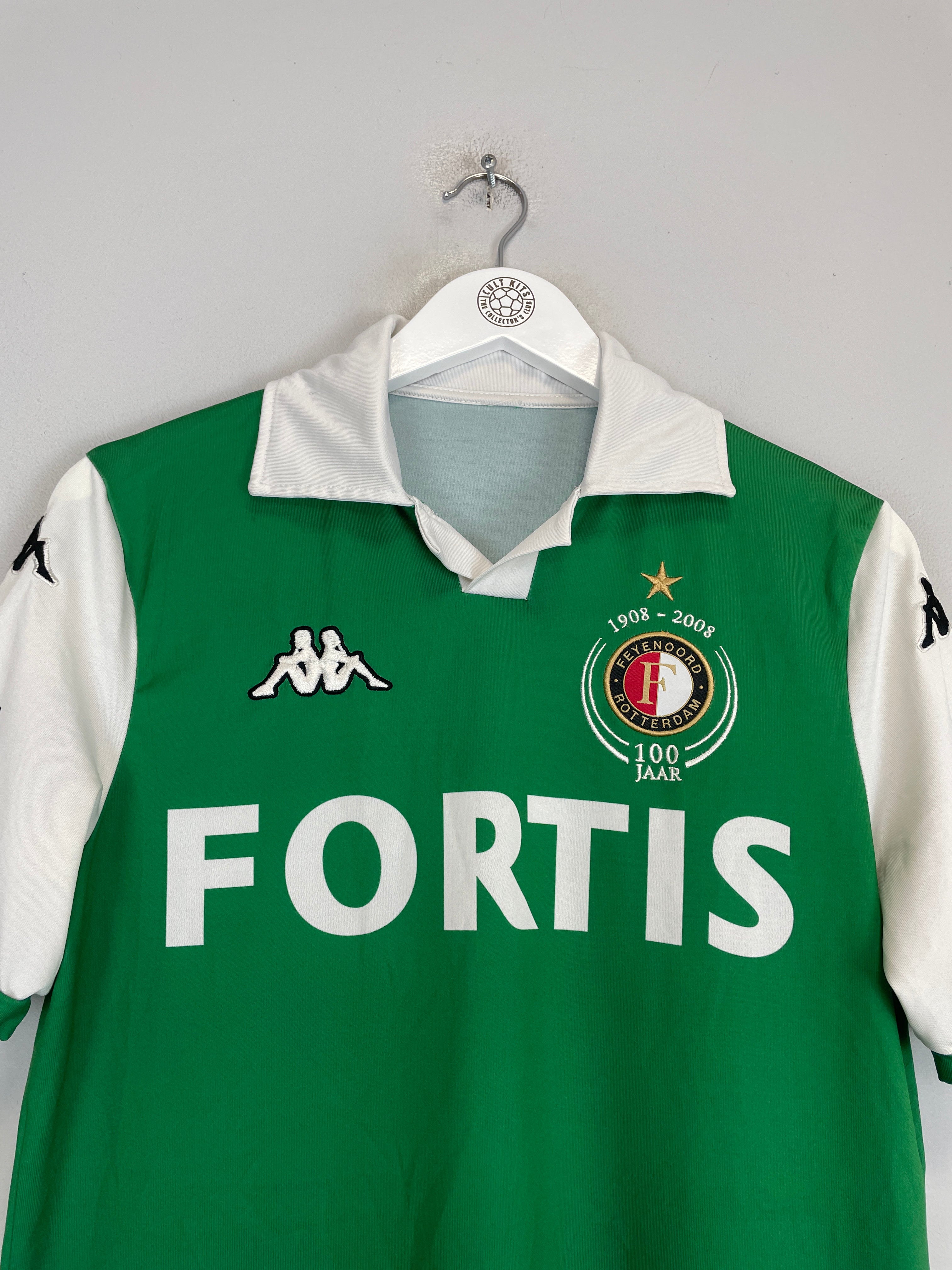 Shop 2008/09 FEYENOORD *CENTENARY* AWAY SHIRT (S) KAPPA, classic football shirts, vintage football shirts & retro soccer jerseys at Cult Kits