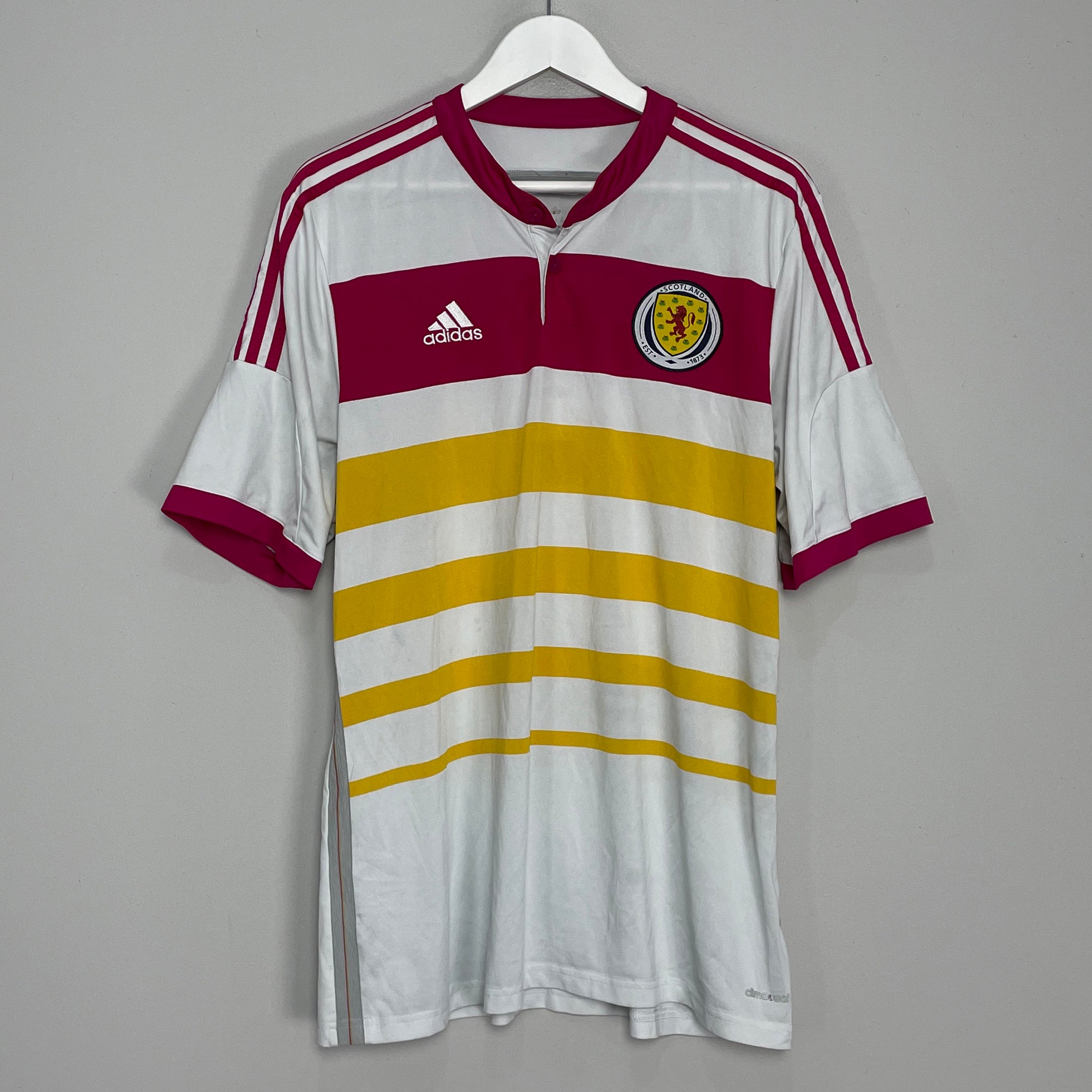 Shop 2014/15 SCOTLAND AWAY SHIRT (XL) ADIDAS, classic football shirts, vintage football shirts & retro soccer jerseys at Cult Kits