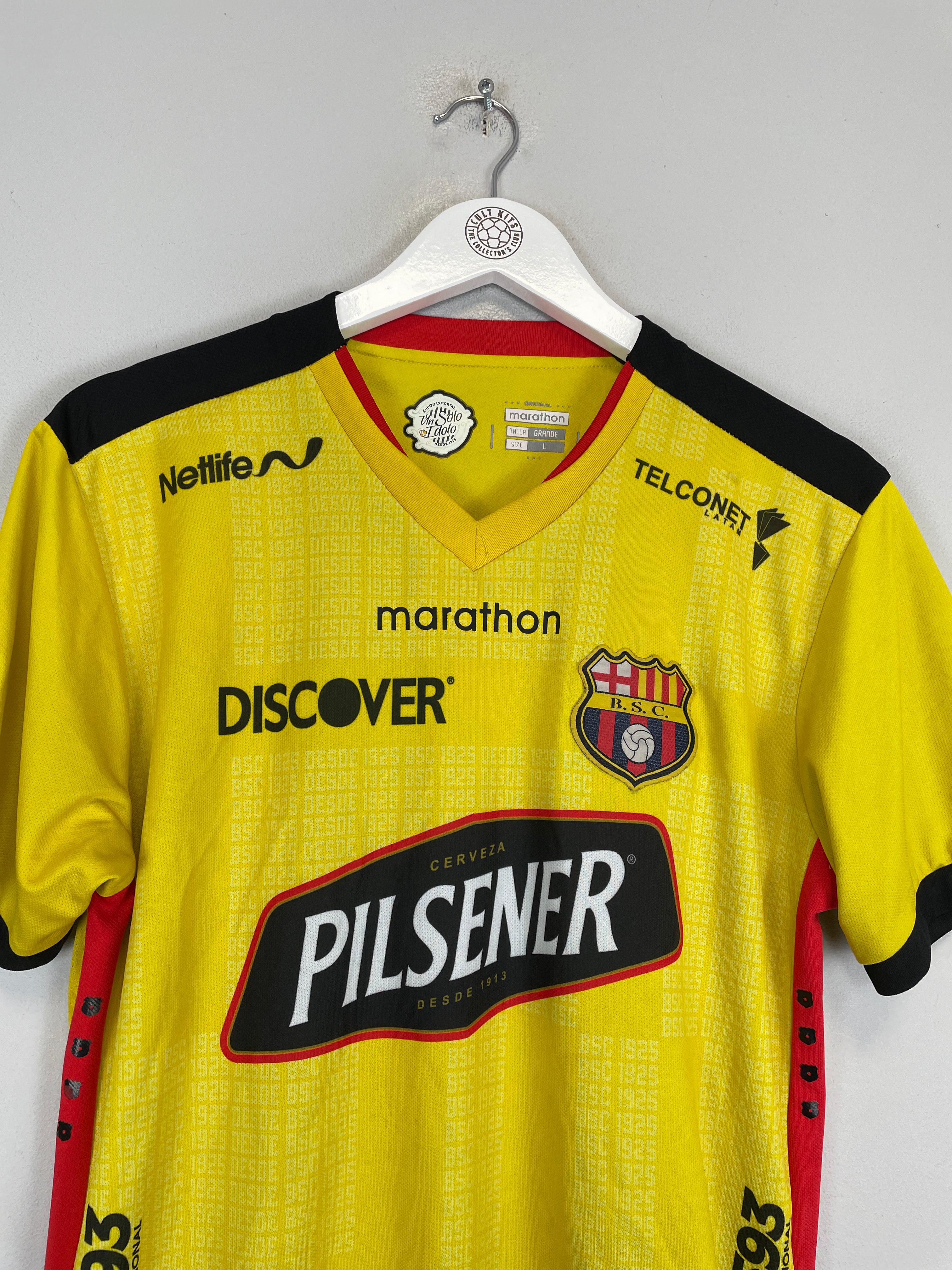 Shop 2022 BARCELONA SC KITU #10 HOME SHIRT (L) MARATHON, classic football shirts, vintage football shirts & retro soccer jerseys at Cult Kits