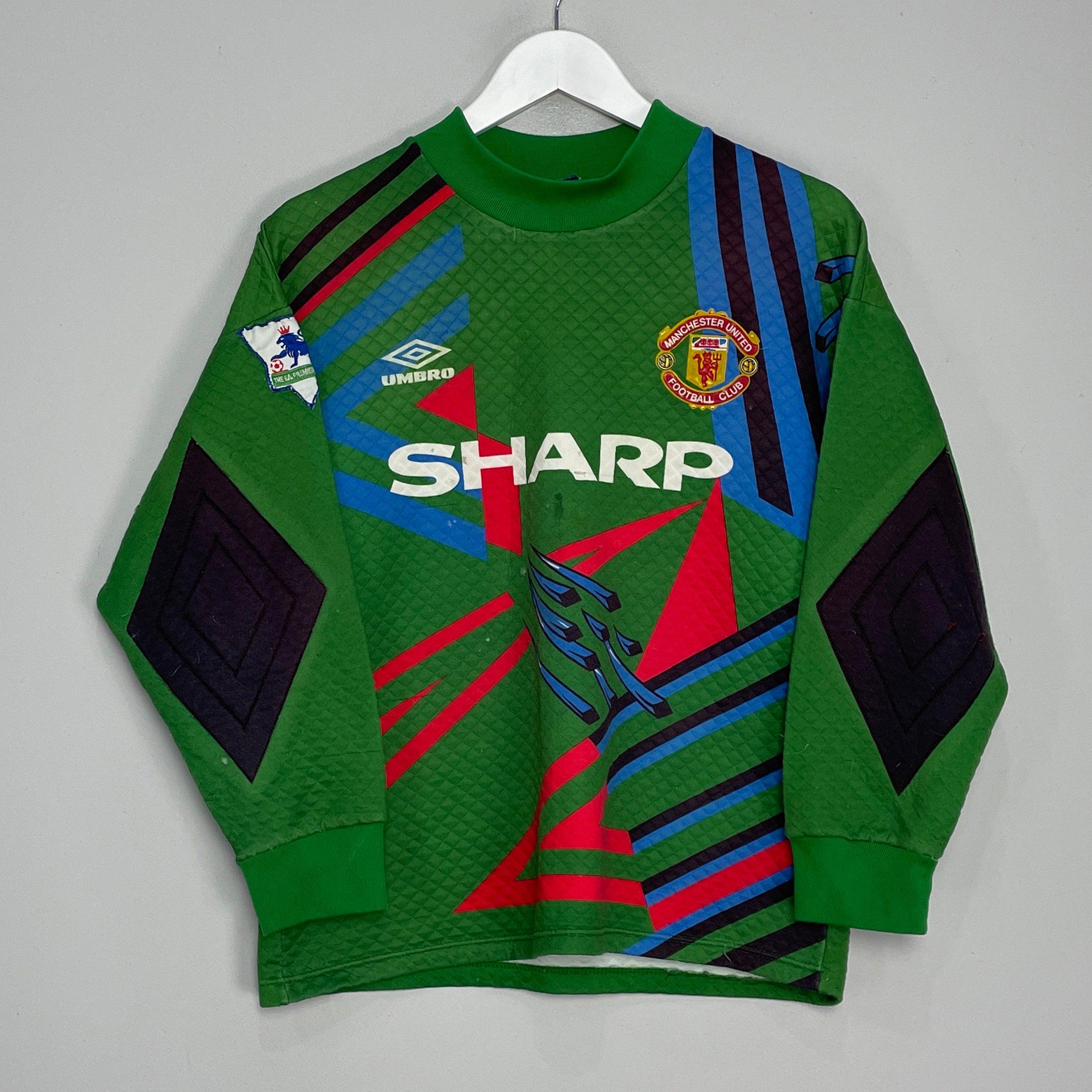 Shop 1992/93 MANCHESTER UNITED #1 GK SHIRT (S) UMBRO, classic football shirts, vintage football shirts & retro soccer jerseys at Cult Kits