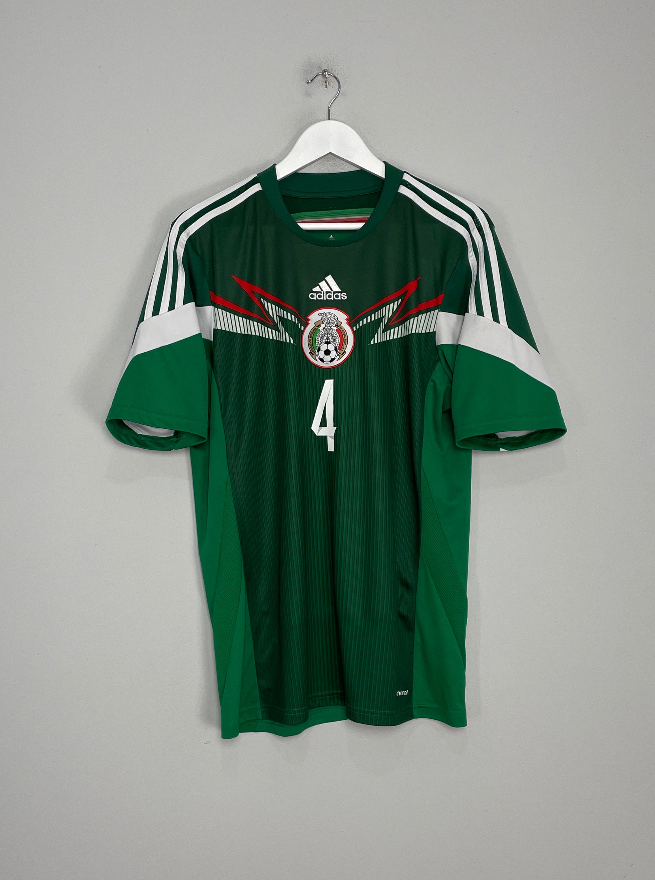 Shop 2013/14 MEXICO R.MARQUEZ #4 HOME SHIRT (L) ADIDAS, classic football shirts, vintage football shirts & retro soccer jerseys at Cult Kits