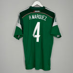 Shop 2013/14 MEXICO R.MARQUEZ #4 HOME SHIRT (L) ADIDAS, classic football shirts, vintage football shirts & retro soccer jerseys at Cult Kits