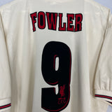 1996/97 LIVERPOOL FOWLER #9 AWAY SHIRT (XL) REEBOK