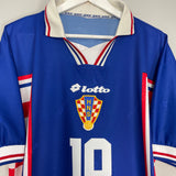 Shop 1998/01 CROATIA BOBAN #10 AWAY SHIRT (L) LOTTO, classic football shirts, vintage football shirts & retro soccer jerseys at Cult Kits