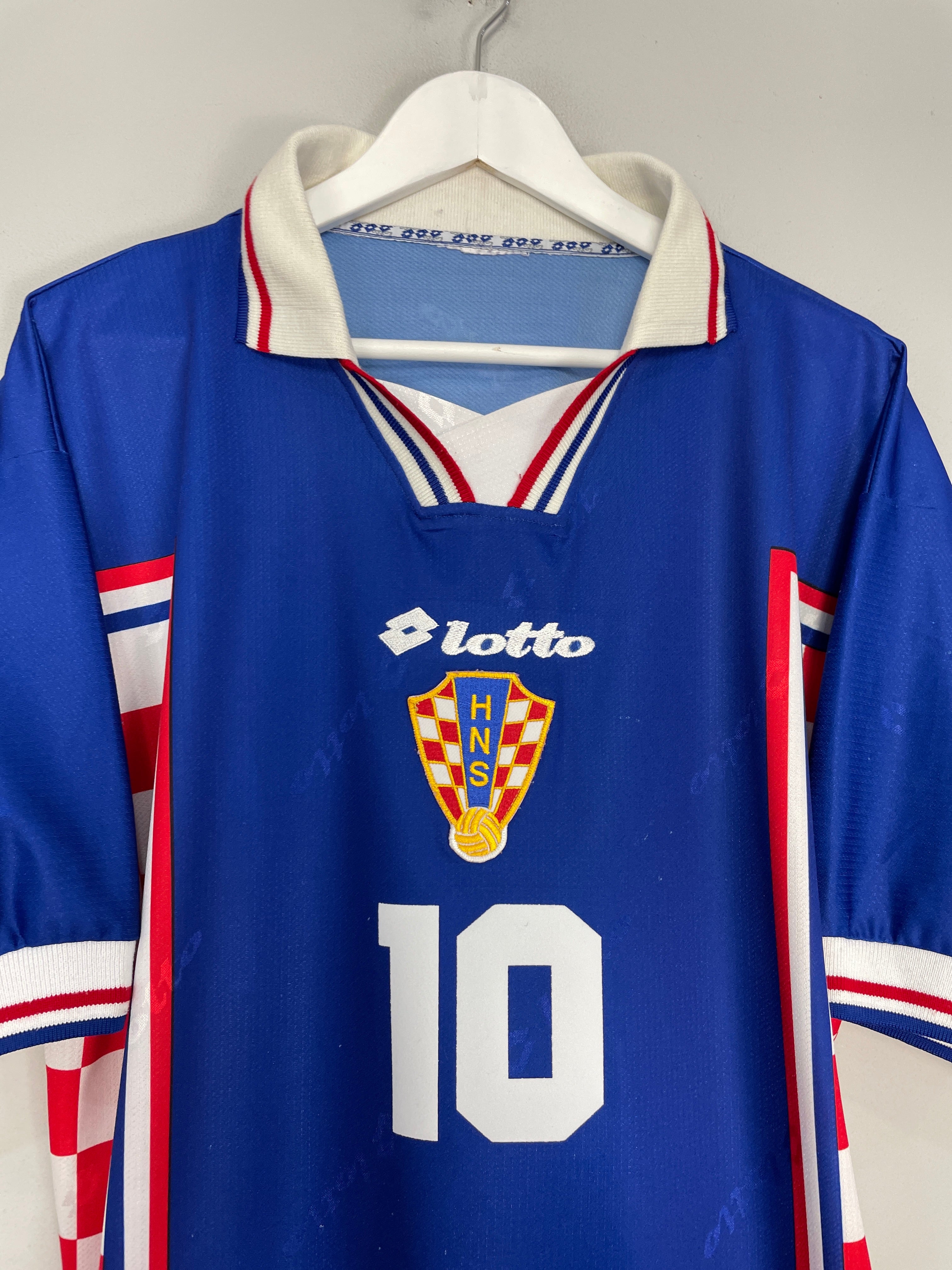 Shop 1998/01 CROATIA BOBAN #10 AWAY SHIRT (L) LOTTO, classic football shirts, vintage football shirts & retro soccer jerseys at Cult Kits