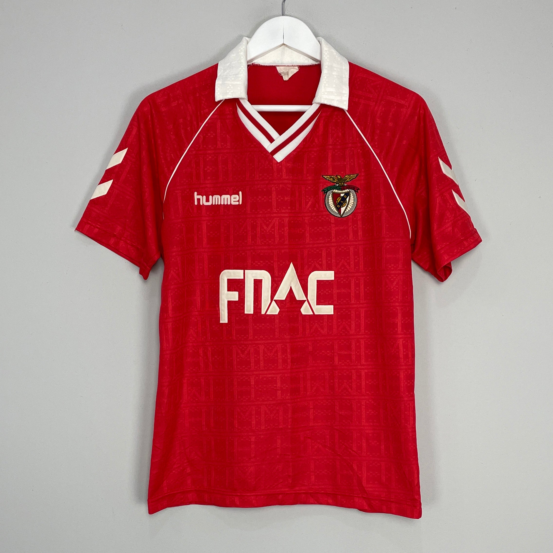 Shop 1990/91 BENFICA HOME SHIRT (M) HUMMEL, classic football shirts, vintage football shirts & retro soccer jerseys at Cult Kits