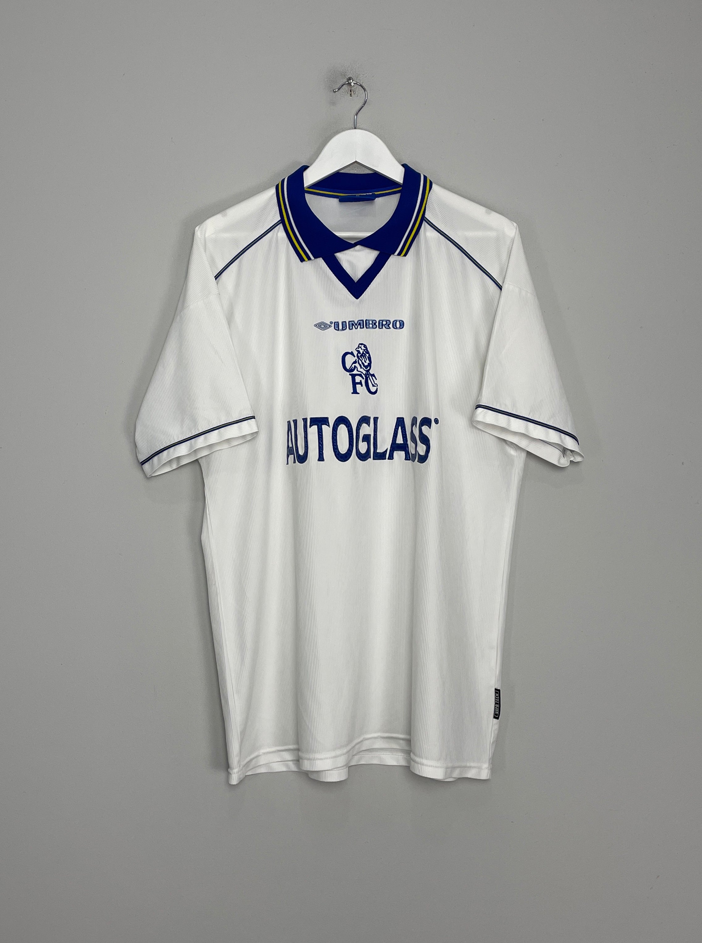 Shop 1998/99 CHELSEA AWAY SHIRT (XL) UMBRO, classic football shirts, vintage football shirts & retro soccer jerseys at Cult Kits
