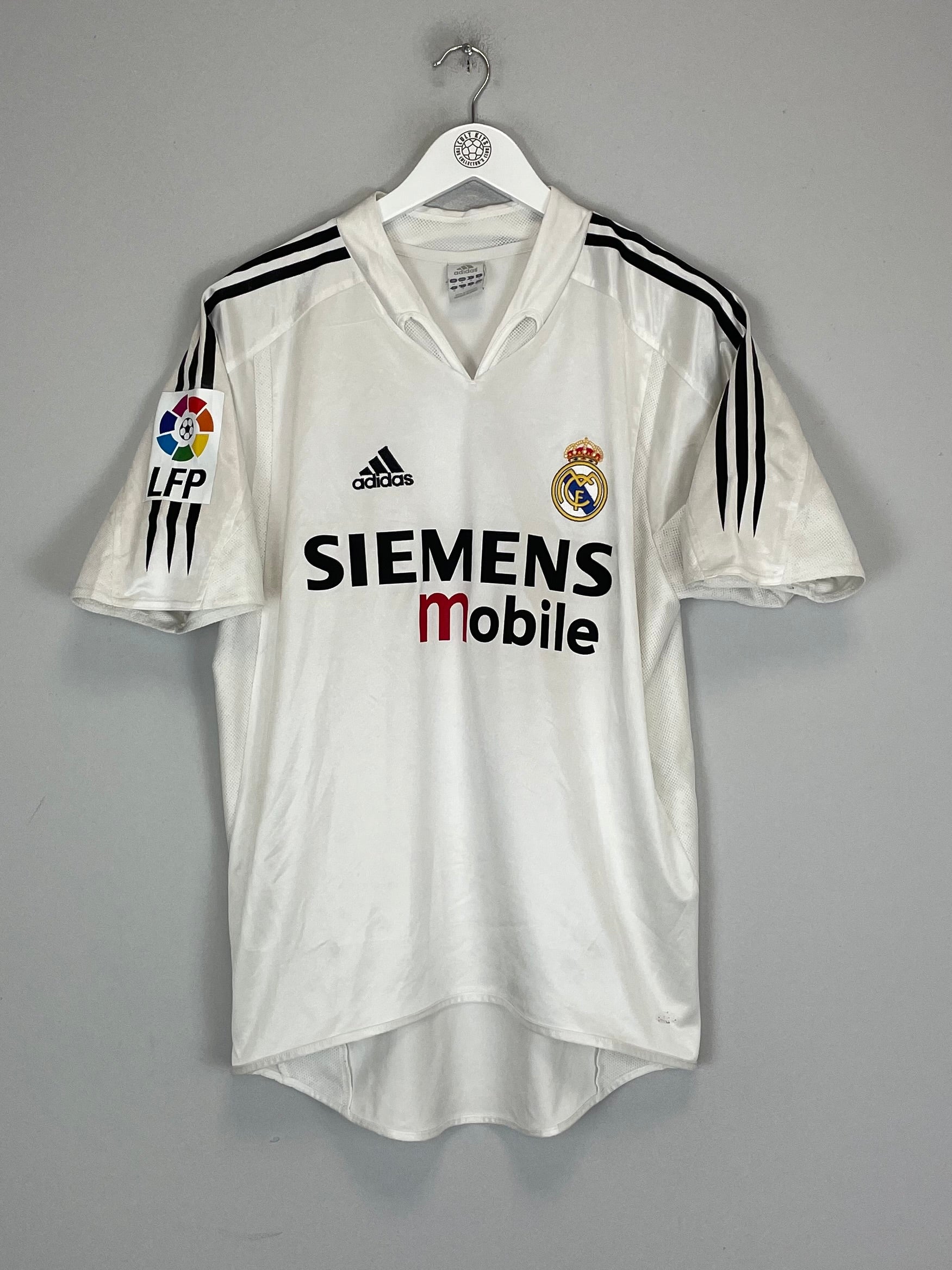 Shop 2004/05 REAL MADRID ZIDANE #5 HOME SHIRT (M) ADIDAS, classic football shirts, vintage football shirts & retro soccer jerseys at Cult Kits