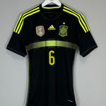 Shop 2013/15 SPAIN A.INIESTA #6 AWAY SHIRT (S) ADIDAS, classic football shirts, vintage football shirts & retro soccer jerseys at Cult Kits