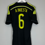 Shop 2013/15 SPAIN A.INIESTA #6 AWAY SHIRT (S) ADIDAS, classic football shirts, vintage football shirts & retro soccer jerseys at Cult Kits