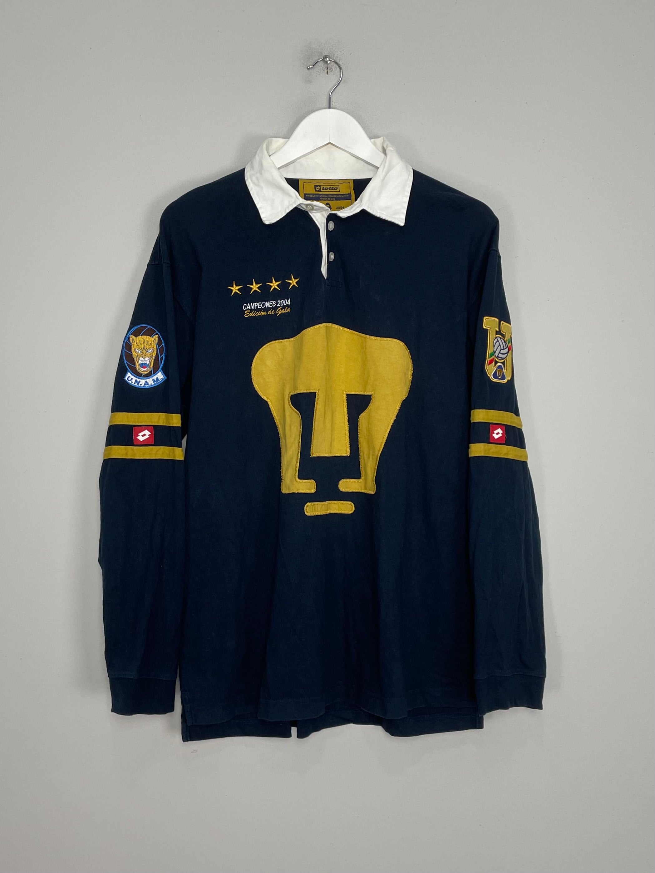 Shop 2004 UNAM PUMAS L/S SPECIAL SHIRT (XL) LOTTO, classic football shirts, vintage football shirts & retro soccer jerseys at Cult Kits