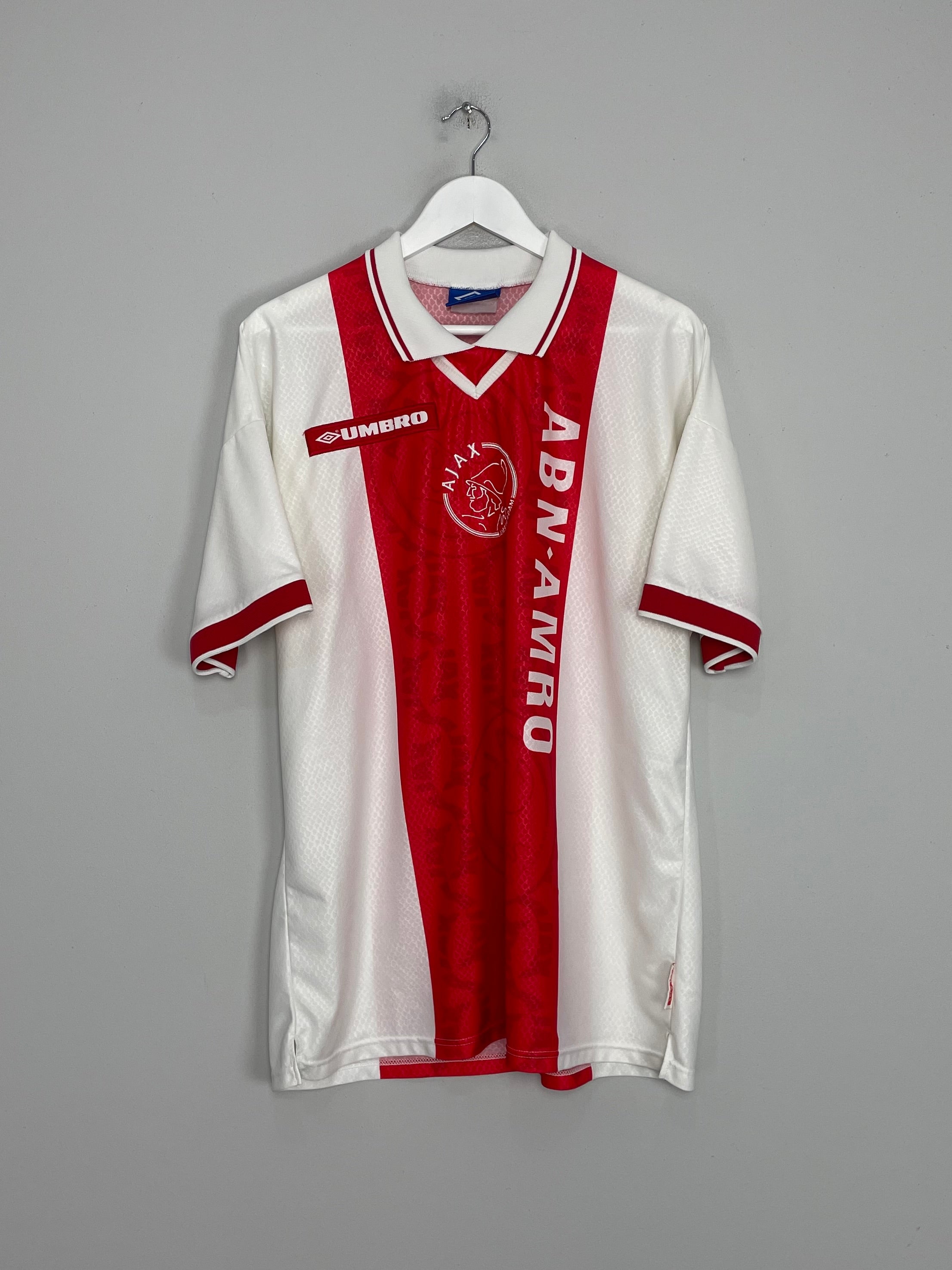 Shop 1998/99 AJAX HOME SHIRT (XL) UMBRO, classic football shirts, vintage football shirts & retro soccer jerseys at Cult Kits