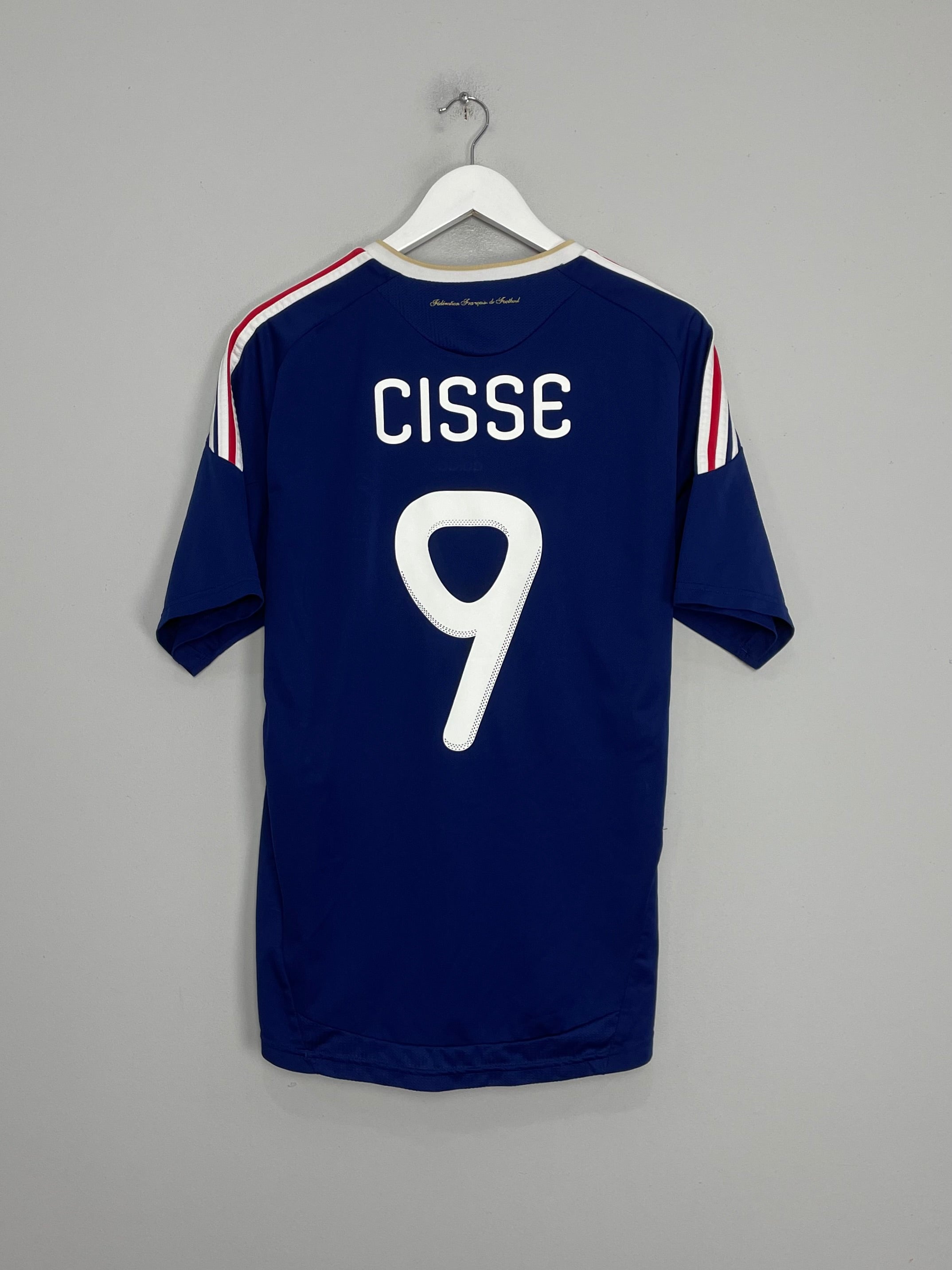 Shop 2009/10 FRANCE CISSE #9 HOME SHIRT (L) ADIDAS, classic football shirts, vintage football shirts & retro soccer jerseys at Cult Kits