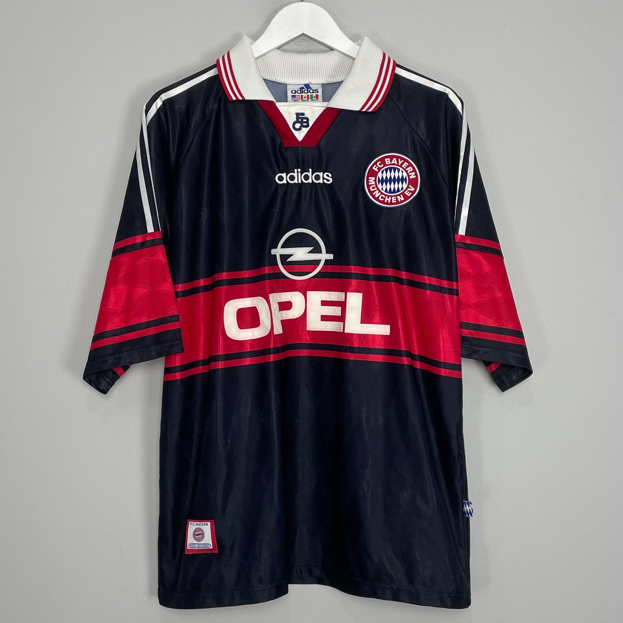 Shop 1997/99 BAYERN MUNICH HOME SHIRT (XL) ADIDAS, classic football shirts, vintage football shirts & retro soccer jerseys at Cult Kits