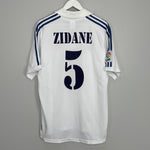 Shop 2001 REAL MADRID ZIDANE #5 HOME SHIRT (M) ADIDAS, classic football shirts, vintage football shirts & retro soccer jerseys at Cult Kits