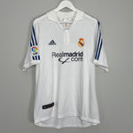 Shop 2001 REAL MADRID ZIDANE #5 HOME SHIRT (M) ADIDAS, classic football shirts, vintage football shirts & retro soccer jerseys at Cult Kits