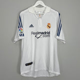 Shop 2001 REAL MADRID ZIDANE #5 HOME SHIRT (M) ADIDAS, classic football shirts, vintage football shirts & retro soccer jerseys at Cult Kits